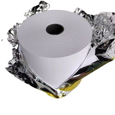 Синяя черная изображение тепловой бумаги 45-70GSM Jumbo Roll для банкнот/факсов/банкоматов в промышленности