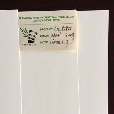 Тип целлюлозы Химико-механическая целлюлоза C2s 80gsm-250gsm Матовая художественная бумага